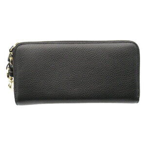 Chloe long wallet round leather black